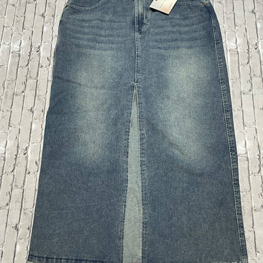 Denim Maxi Skirt